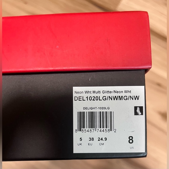 Pleaser Neon White Multi Glitter Sexy Platform Shoes 7” Womens Size 8 US - Picture 9 of 10